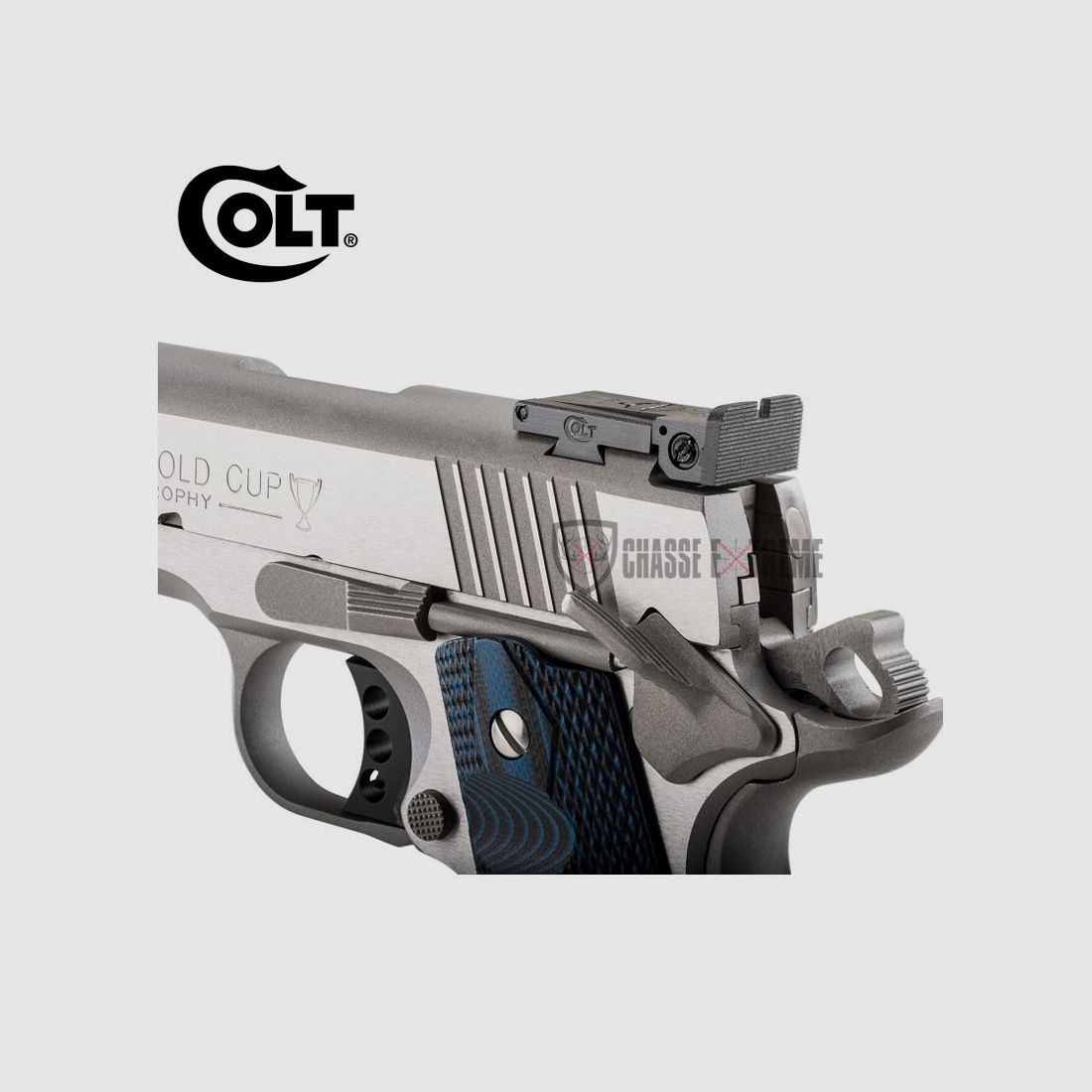 Pistolet COLT 1911 Gold Cup Trophy Inox Cal 45 Acp, image 5 sur 6
