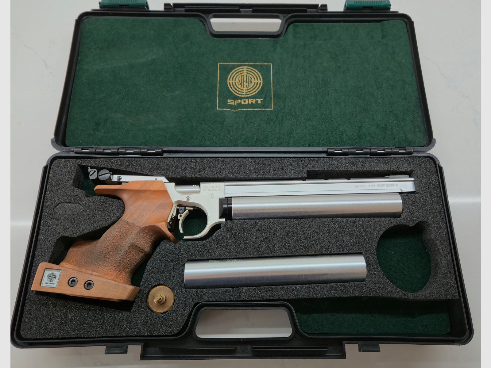 Pistolet pneumatyczny STEYR LP 10 (LP10), serwis i wymiana uszczelki NOWE + TÜV 2032