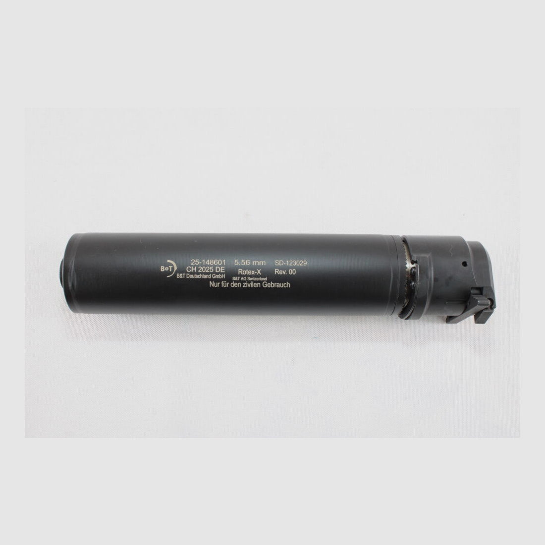 Silenzatore B&T Rotex-X - nero - .223/5,56 - rilascio rapido QDN