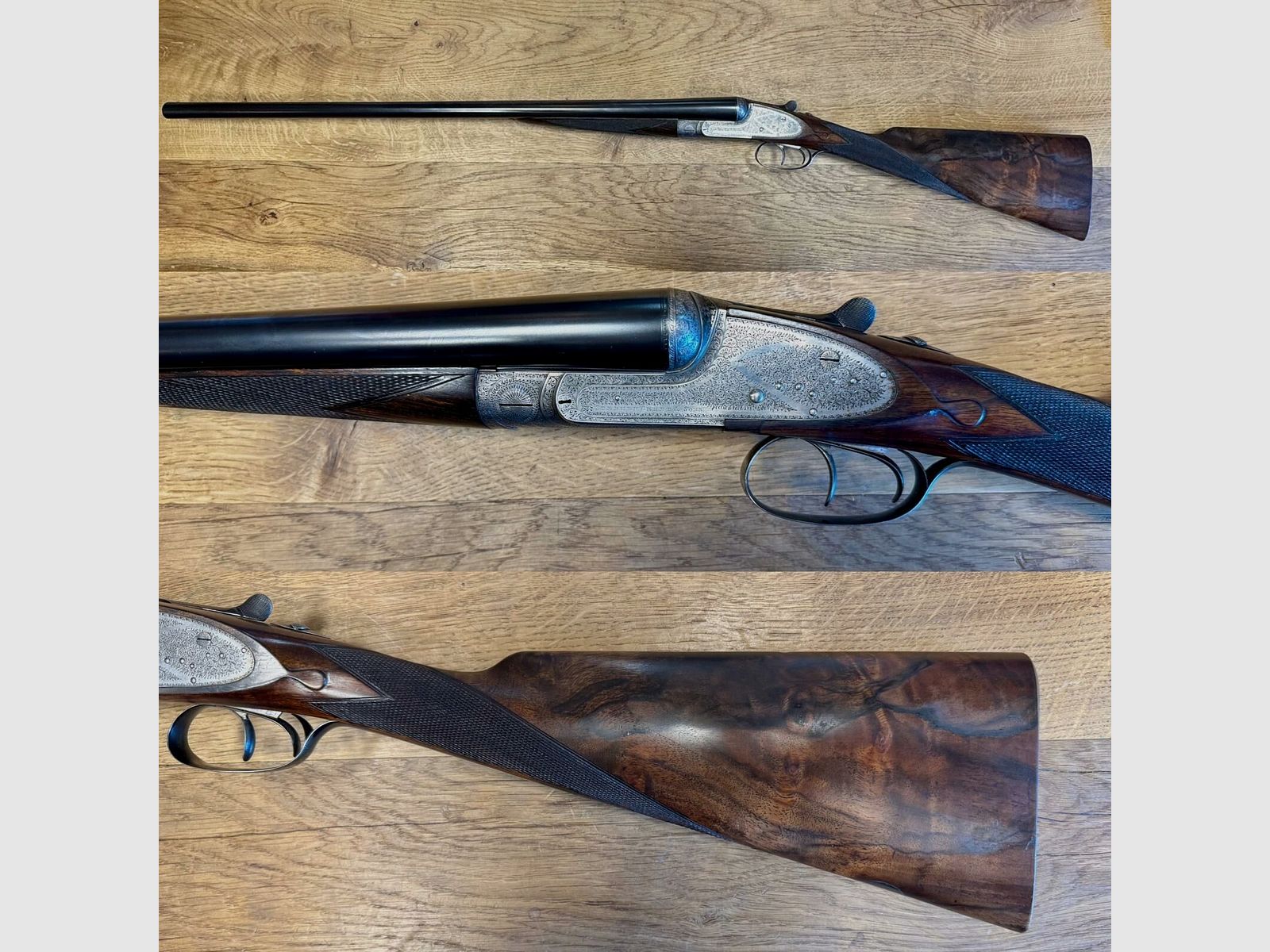 Fucile doppio Stephen Grant & Sons con chiusure laterali