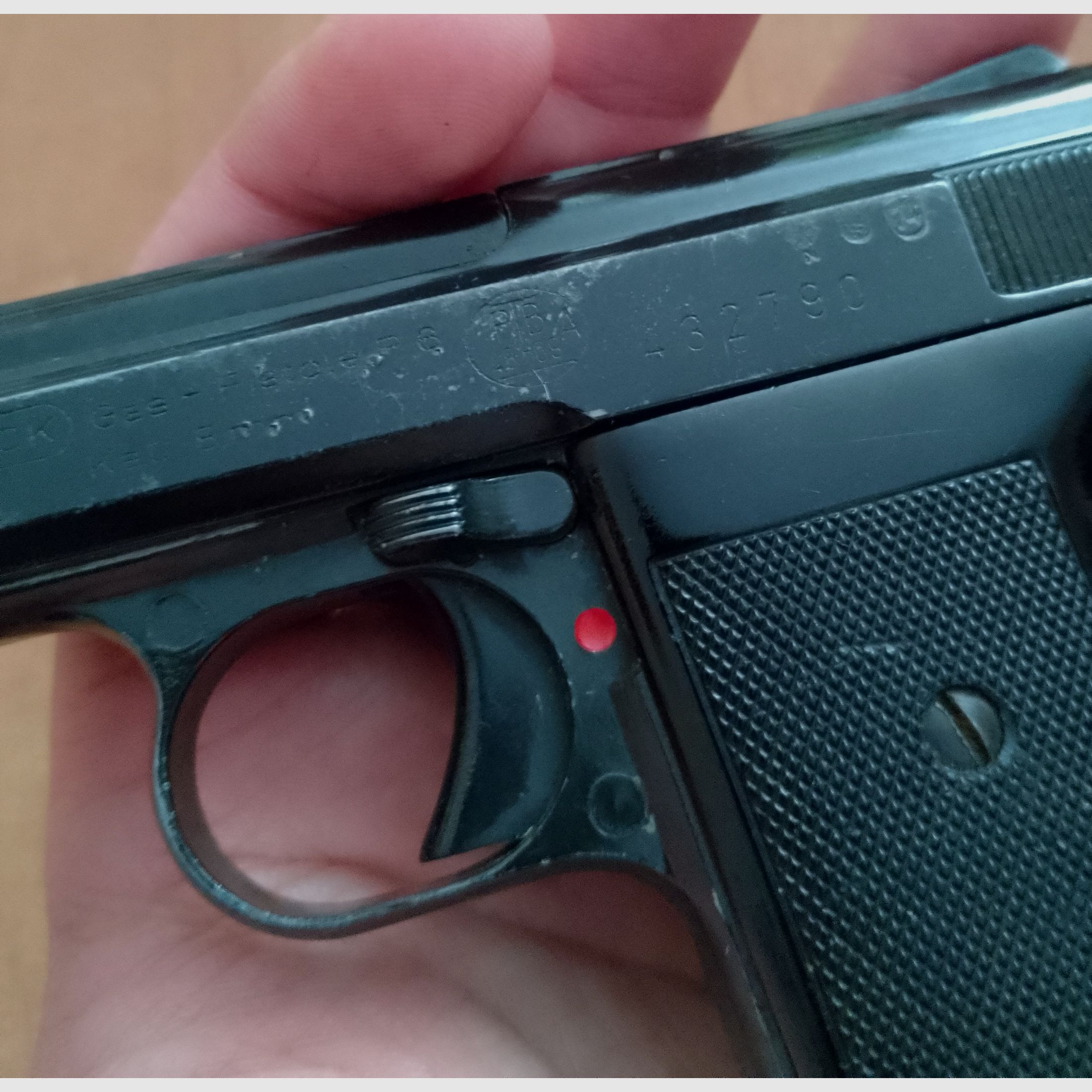 Old Reck blank pistol P6 in caliber 8 mm blank