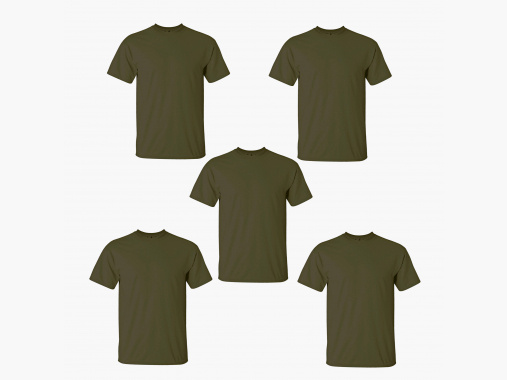 il Lago Prestige set da 5: T-shirt da uomo (Oliva) | 2XL