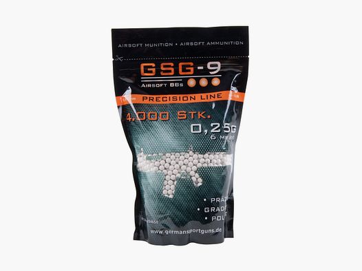 GSG-9 Precision Line 6mm BBs Weiß 0,25 g 4.000 Stück
