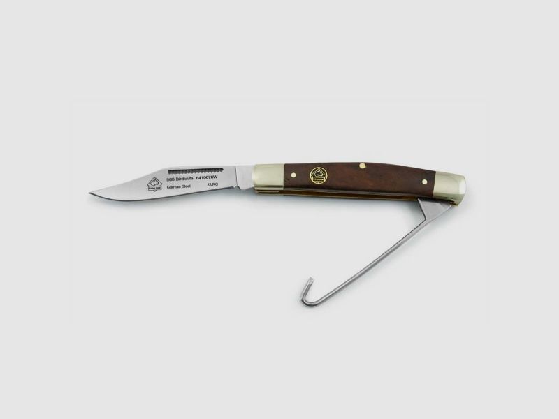 Puma SGB bird knife mit Haken, Jacaranda