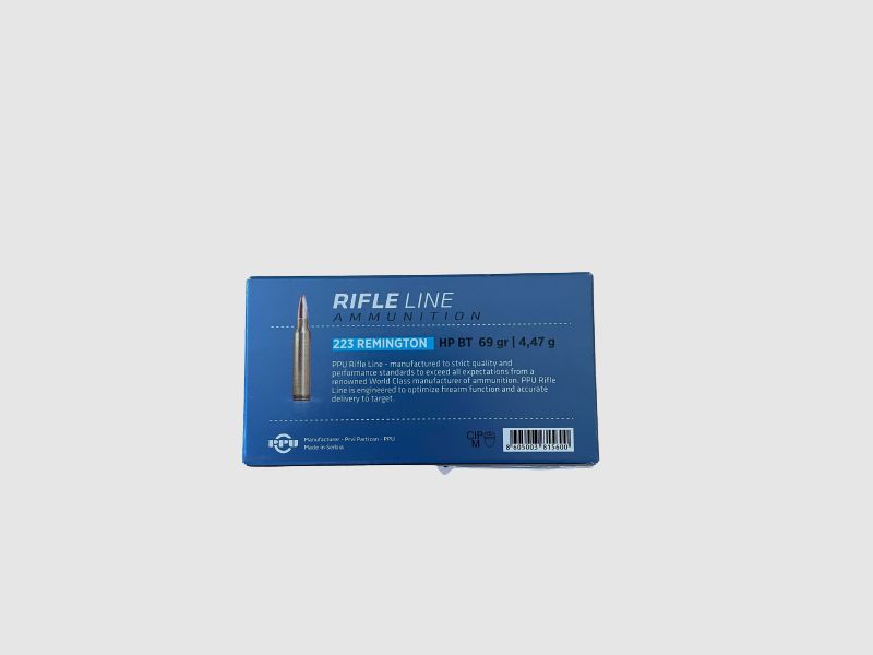 PPU .223 Rem 69 GR. HPBT 20 pcs.