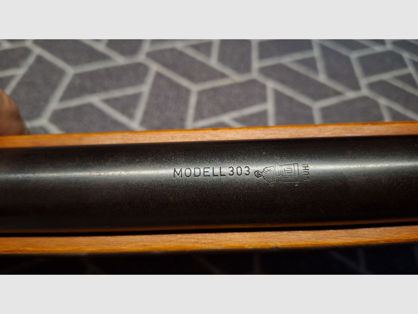Rifle de aire modelo 303 Haenel Suhl ¡TOP estado de colección!