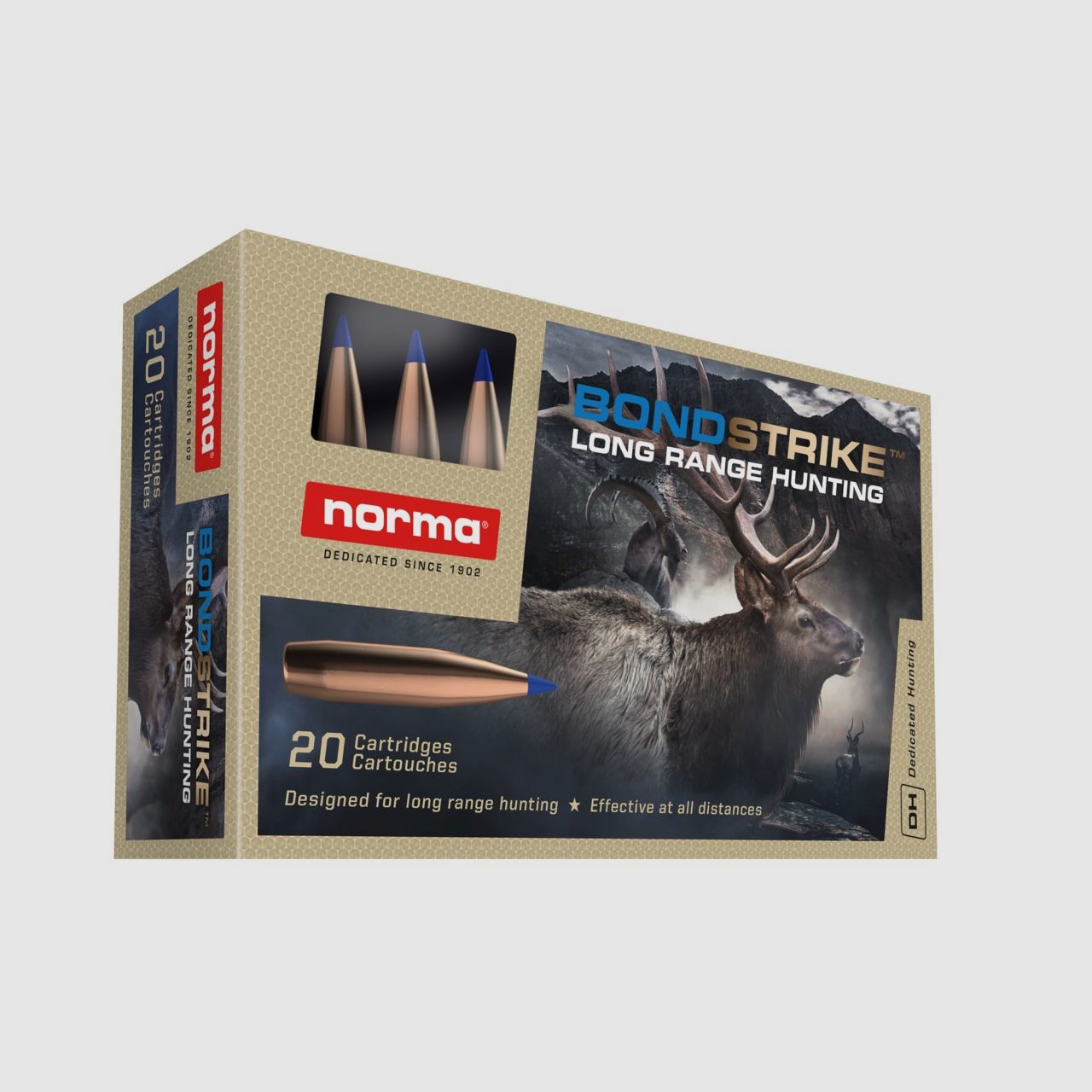 NORMA 7X64 10.7G/165GR BONDSTRIKE