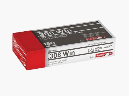 Aguila Standard .308 Win. 150GR FMJ 20 cartridges