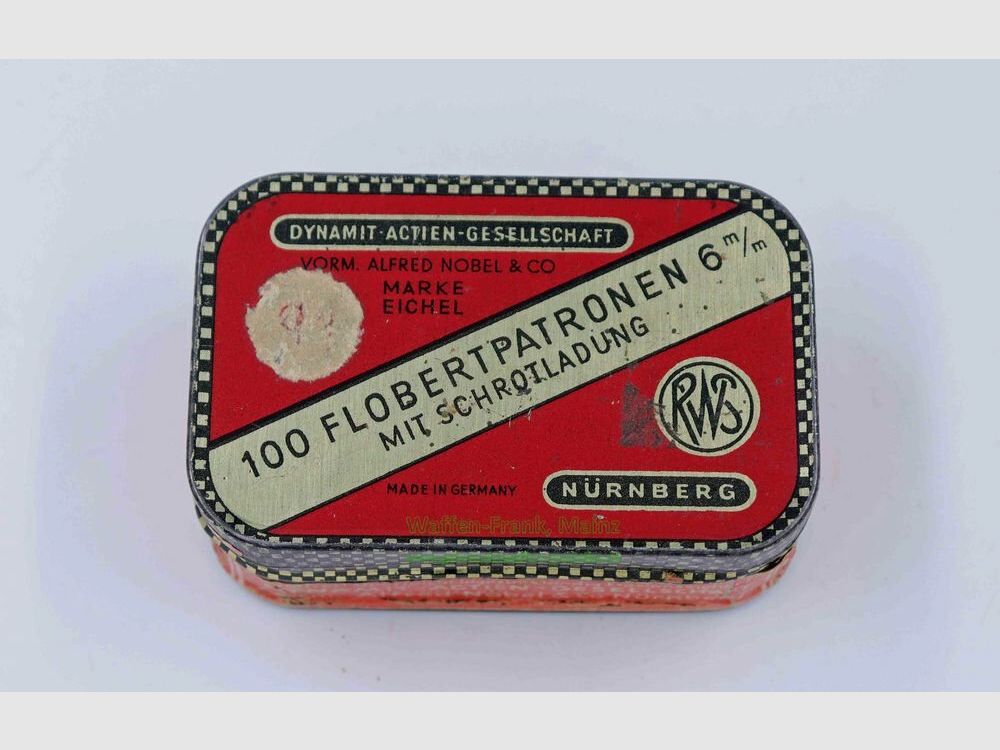 RWS (Dynamit AG) Nürnberg Flobert in originele blikken doos