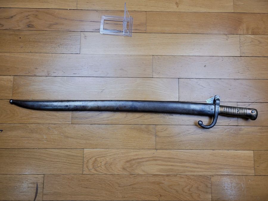 Sehr schöne Chassepot-Bajonett – Kaiserliche Manufaktur Mützig – März 1868 – mit Nummer – Perfekter Zustand, Bild 2 von 13