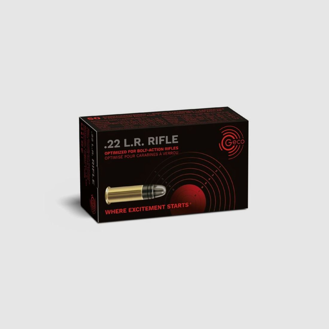 GECO .22 RIFLE 2,6g/40gr - 50 Patronen