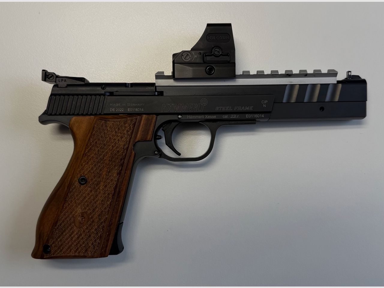 Hämmerli X-ESSE IPSC SF Black, Holosun HE508T-RD-X2, mit umfangreichem, exklusivem Zubehör - NEUWERTIG