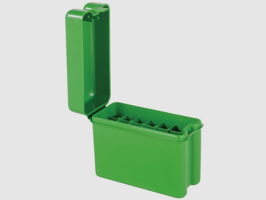 MTM scatola per cartucce RM-20-10 con coperchio a ribalta per 20 cartucce .22-250 e altre.