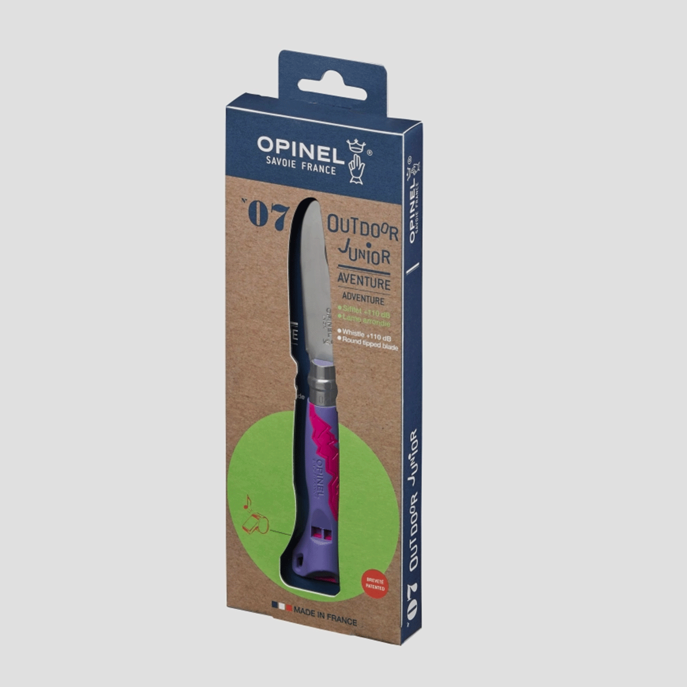 Messer – Opinel – N°07 Outdoor Junior „Parme Fuchsia“, Bild 2 von 2