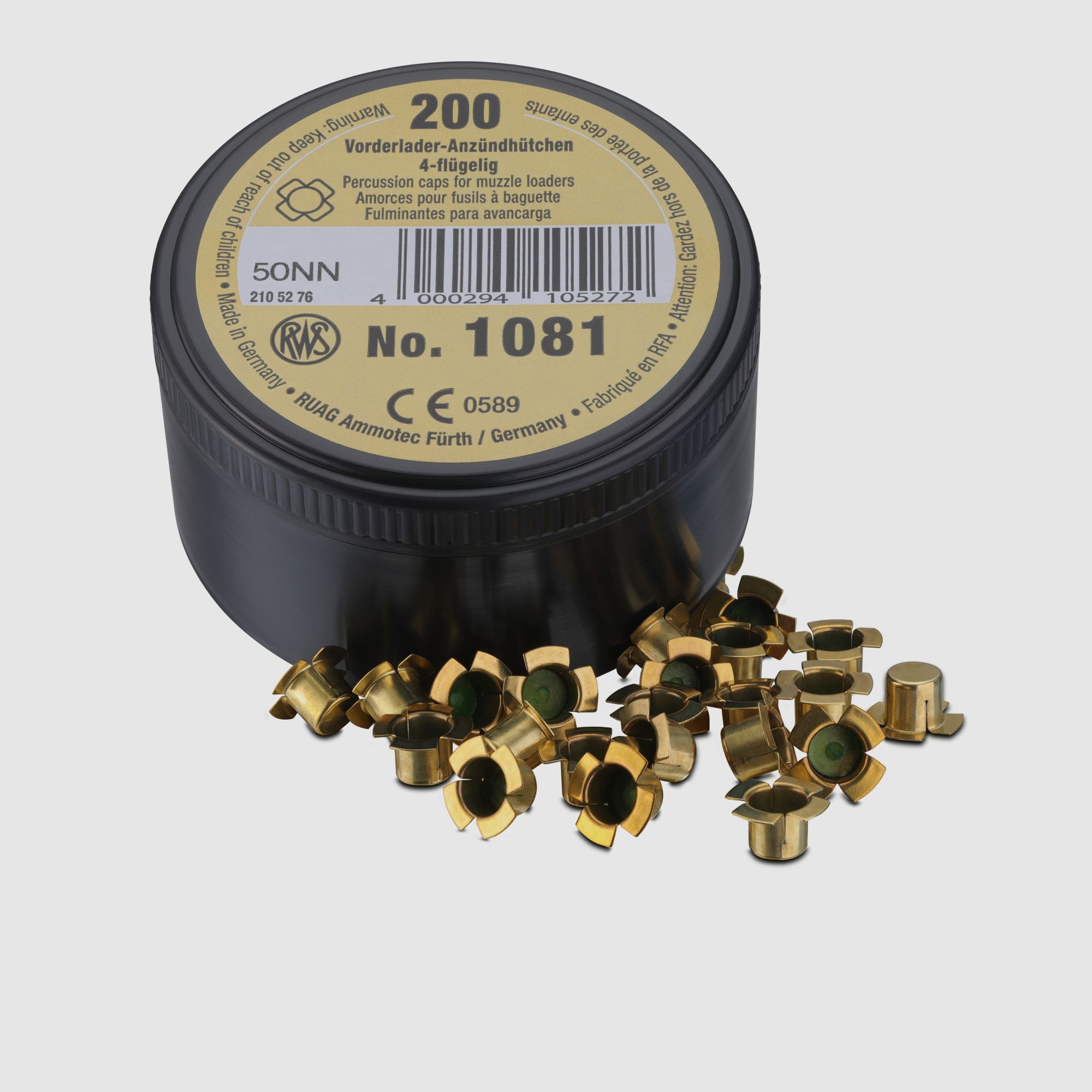 RWS Vorderladerzündhütchen 1081, Kaliber