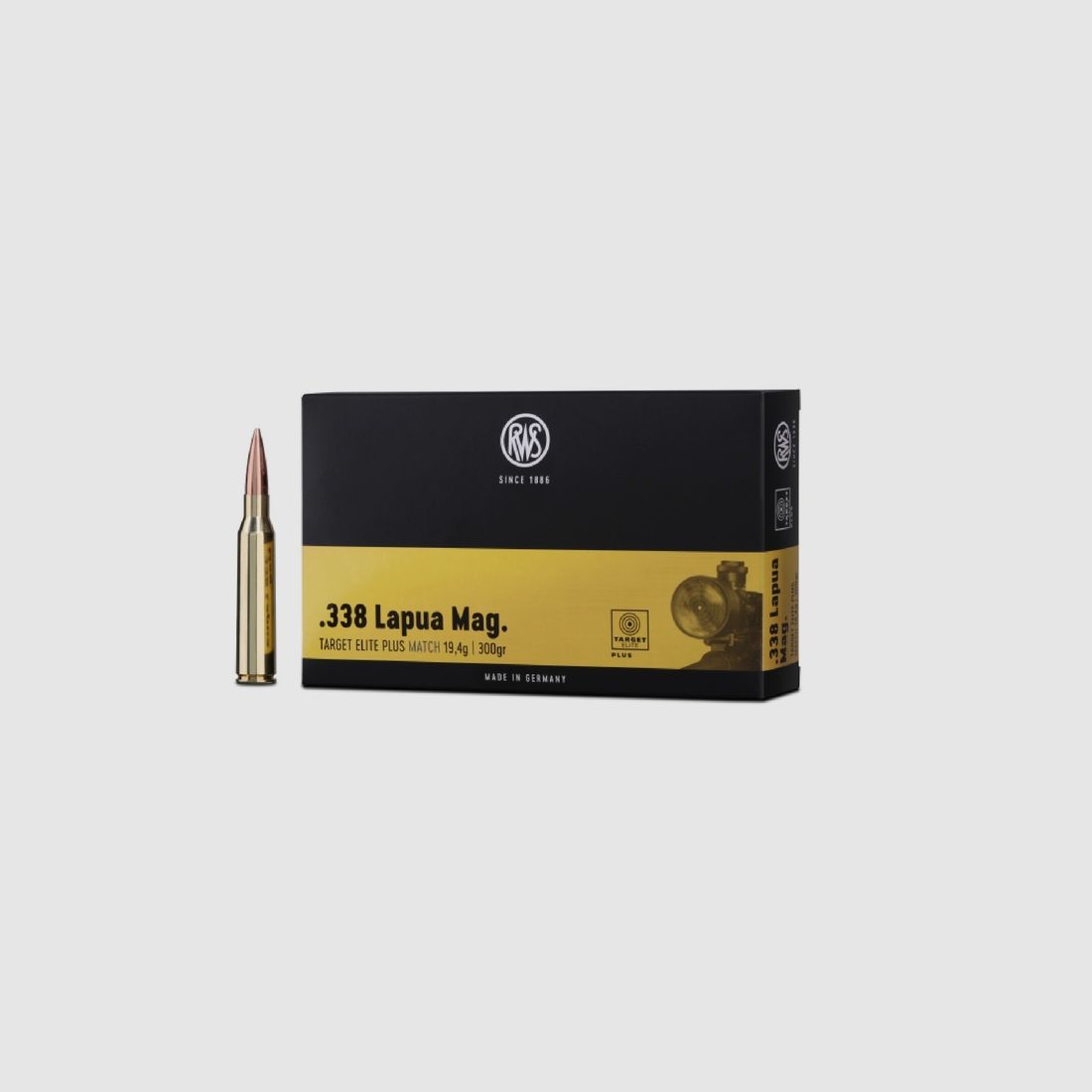 Target Elite Plus Match Kaliber .338 Lapua Mag. 300gr. 20 Schuss