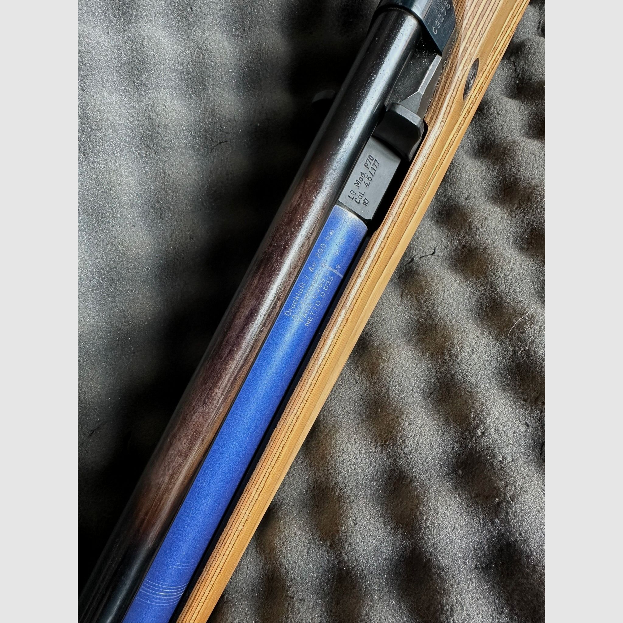 Feinwerkbau P70 Links match rifle precharged air rifle wooden stock