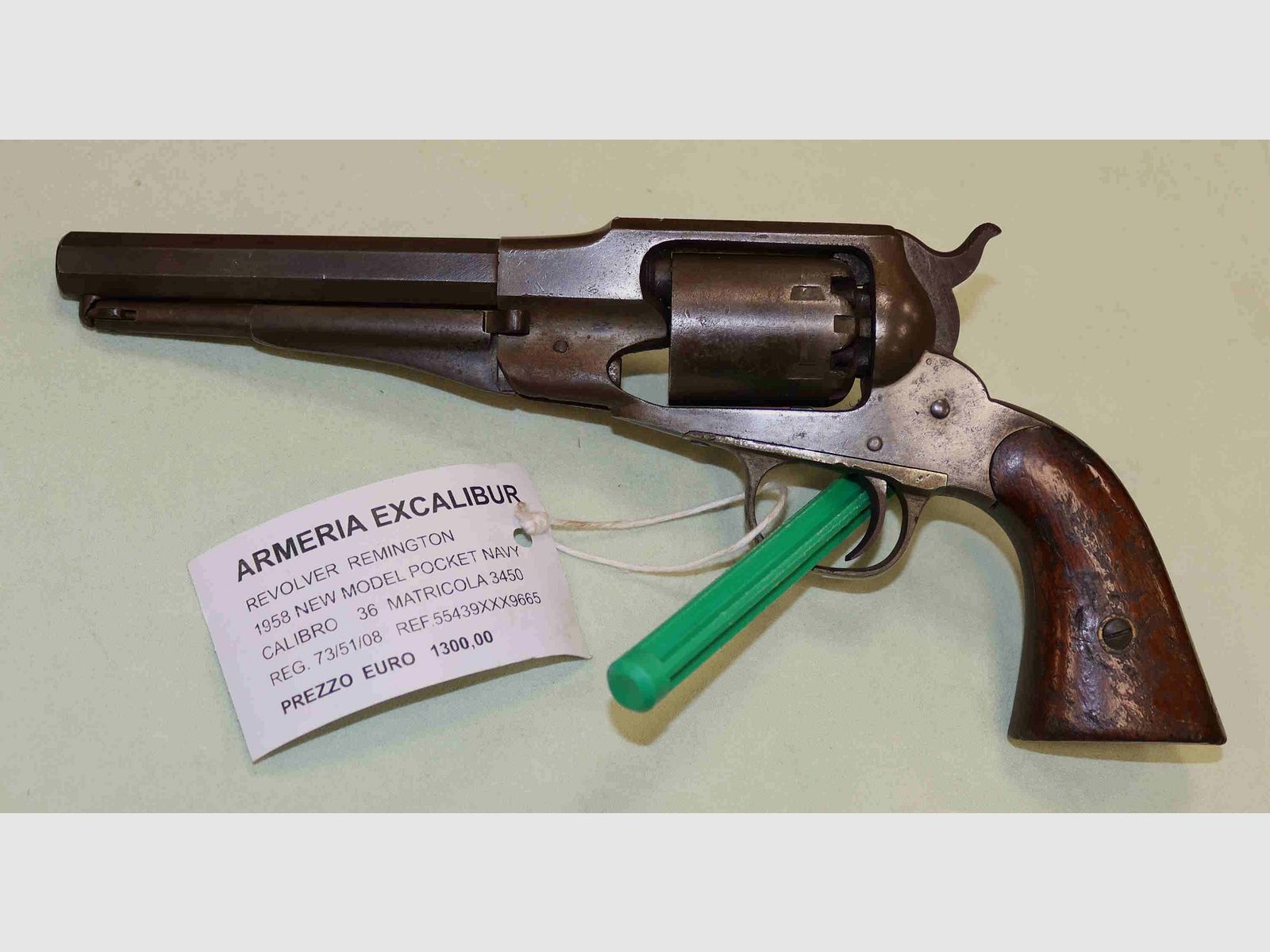Vorderladerrevolver Remington 1858 New Model Pocket Navy Kaliber 36, Bild 4 von 12