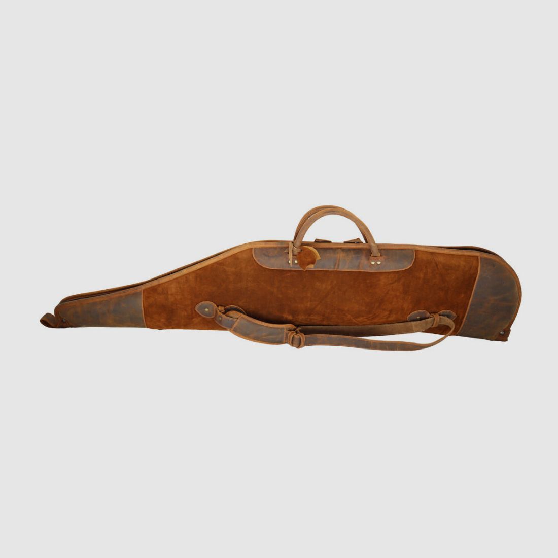 Nobil Hunting Custodia in Pelle 130cm in marrone, cucita a mano