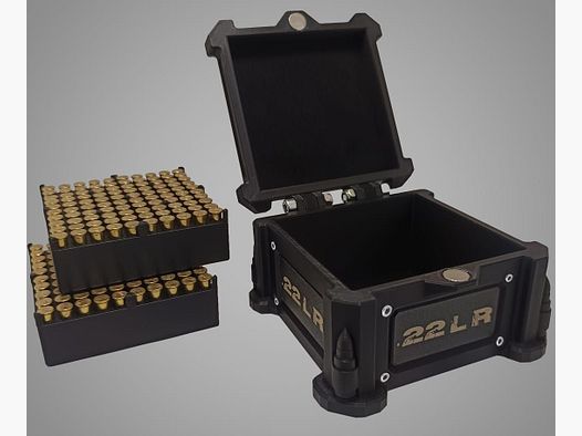 3D-Printed Precision Ammo Box, Cartridge Box, AmmoBox .22LR / .22LFB