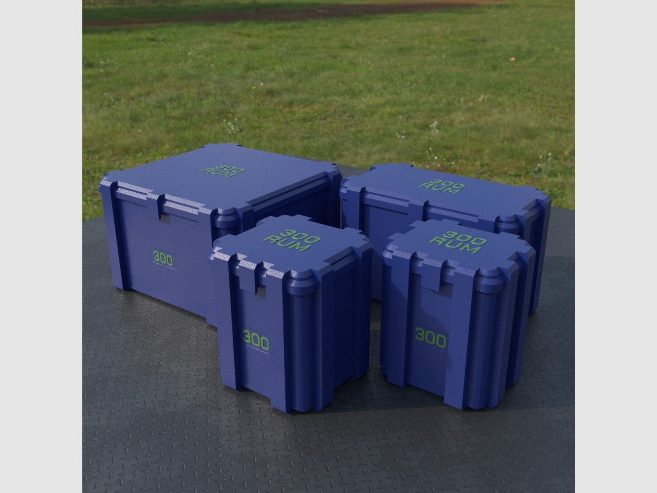 Filamelt Munitionsbox / Ammo Box .300 RUM – Patronenbox ‘Klappdeckel’ – 20 / 25 / 50 / 100 Runden