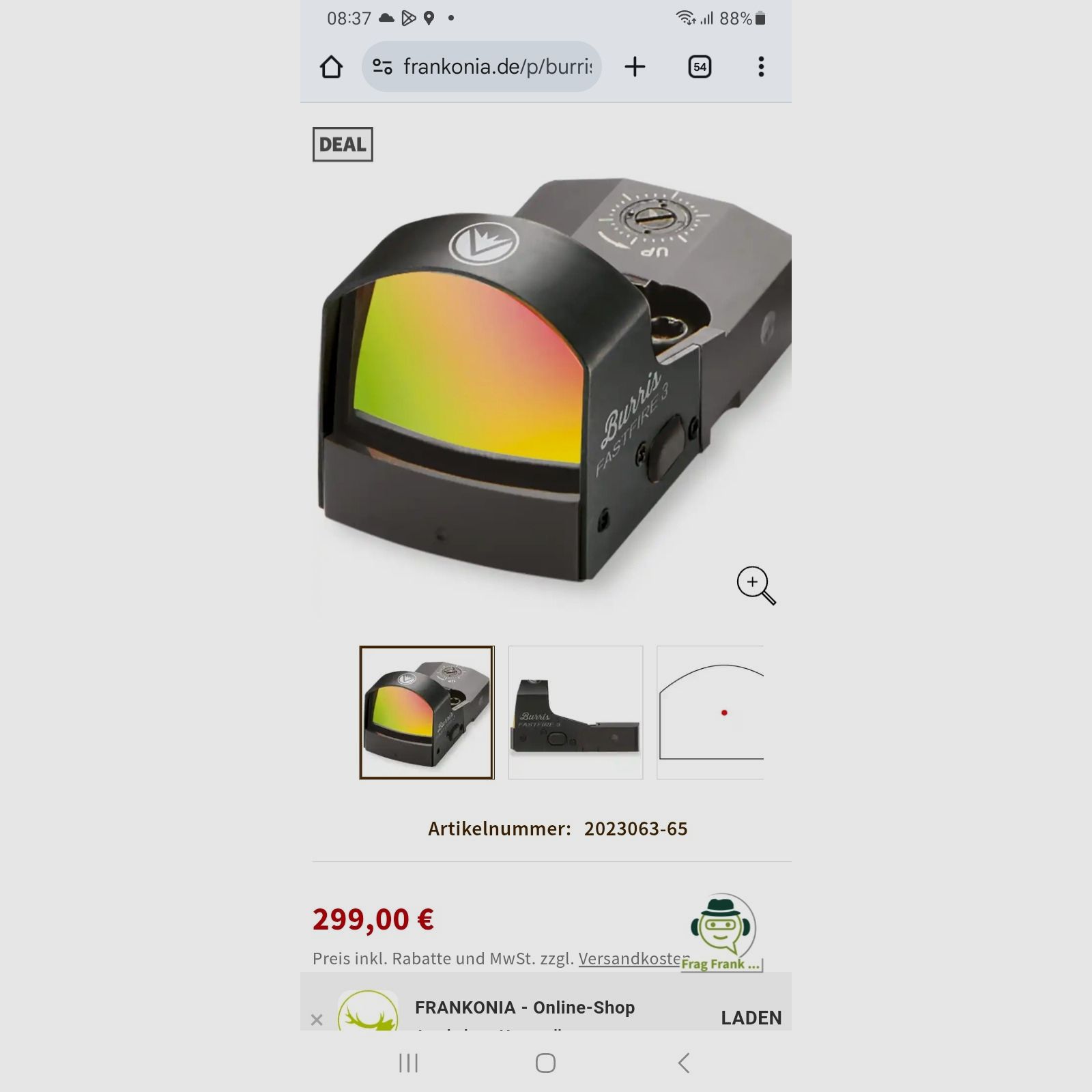Red dot sight Burris Fastfire 3 3MOA NEW