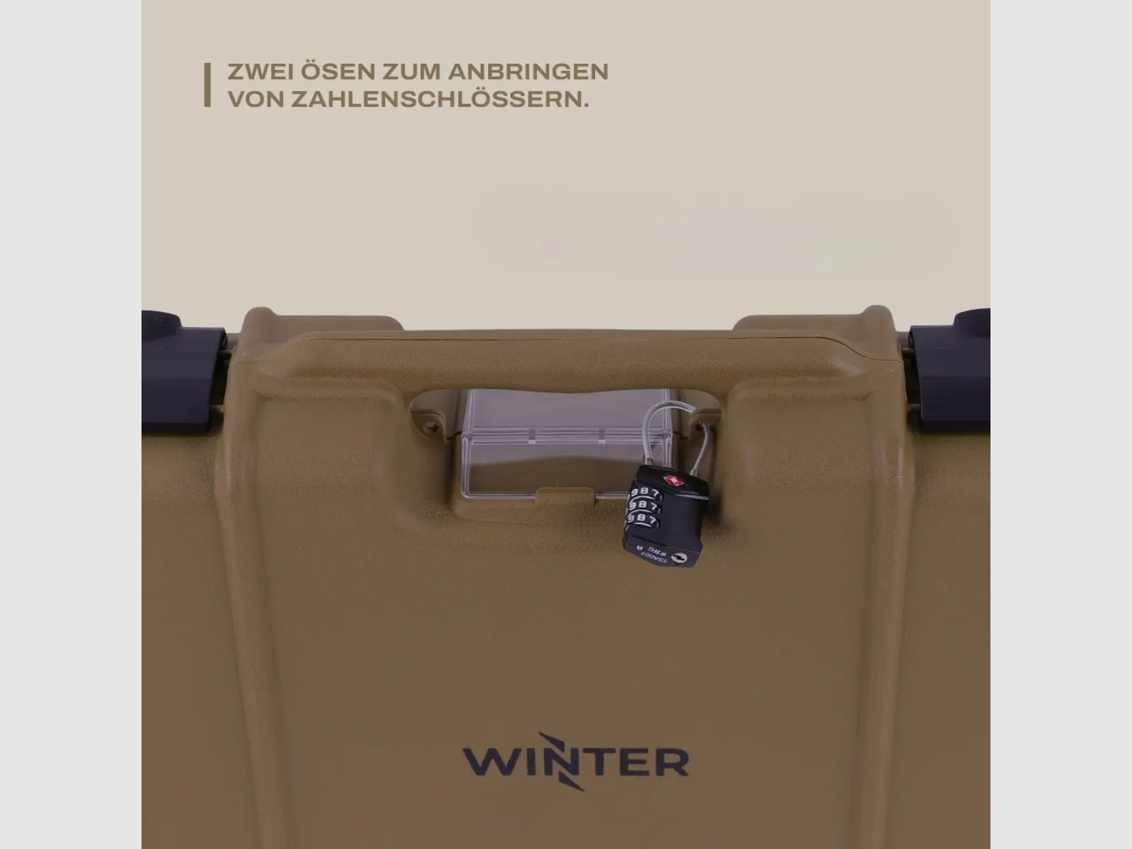 Winter Gewehrkoffer Coyote 107 cm