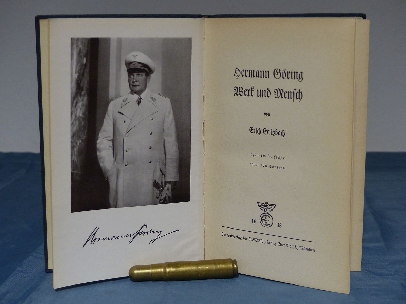 Buch Herman Göring, Werk und Mensch von Erich Gritzbach 1938 WK II WK 2