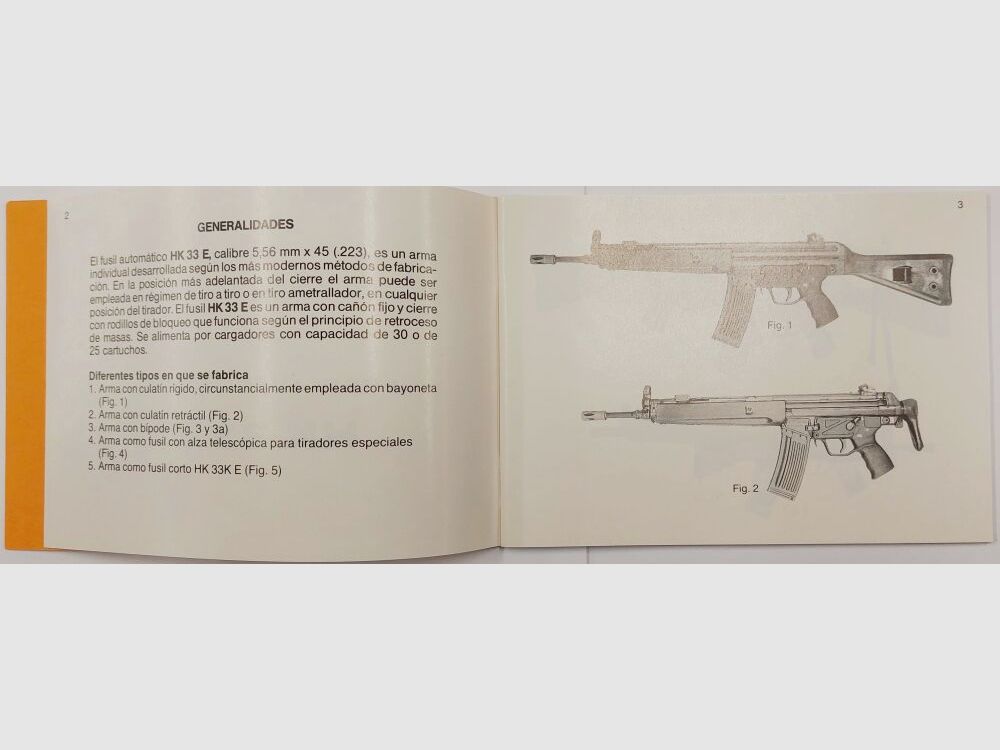 Heckler & Koch Anleitung für HK33E, spanisch, Bild 3 von 4