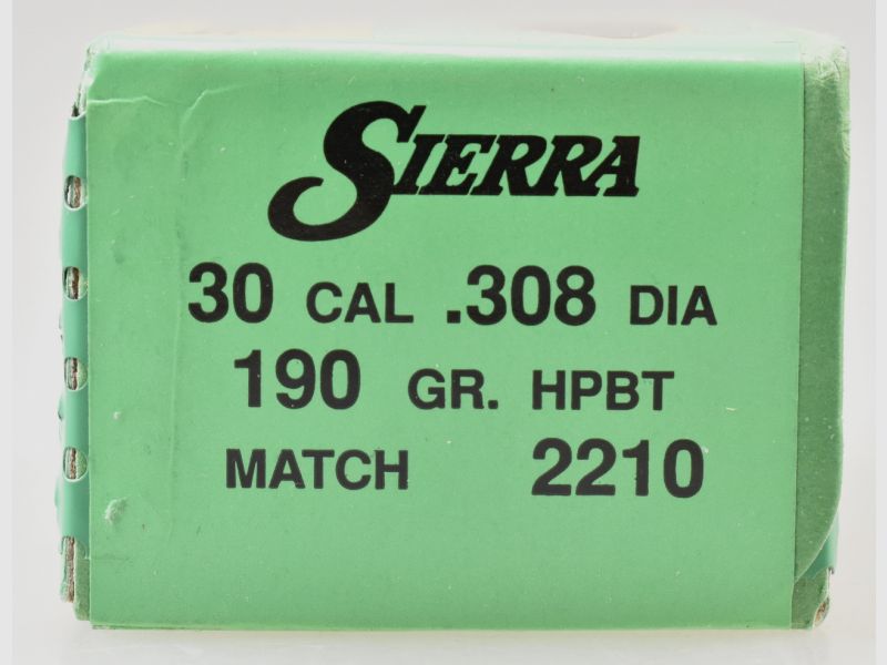 100 Sierra Match King Geschosse .308 190gr. HPBT # 2210