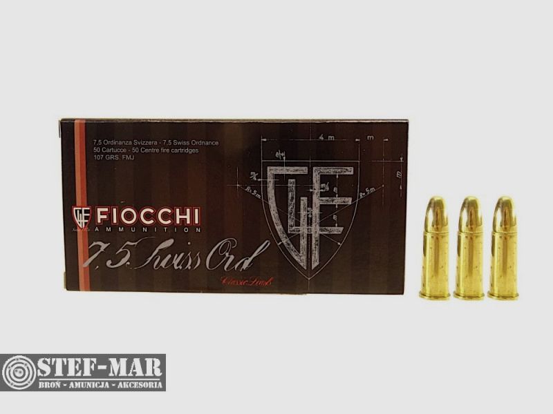 Fiocchi ammunition 7.5mm Swiss Ordnance (50 pcs.) [C15-4], image 1 of 4