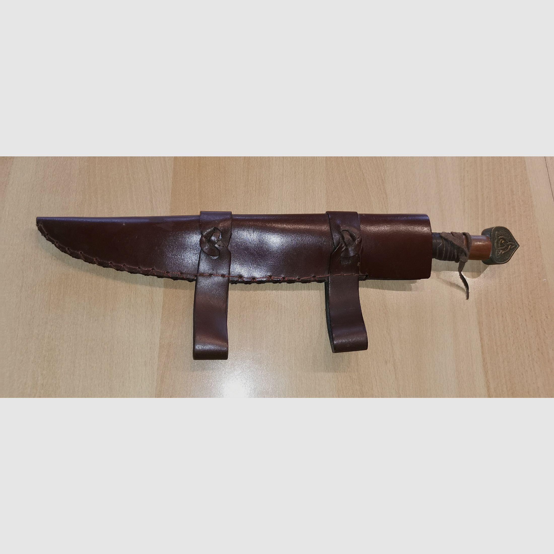 Skramasax/Sächsisches Sax Messer mit Scheide