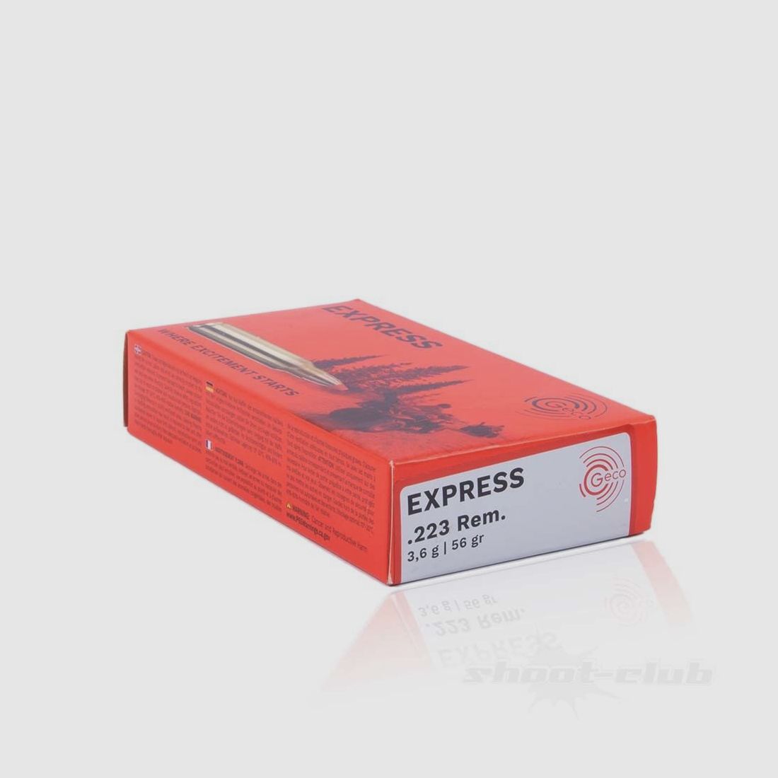 Geco	 Geco .223Rem Express - 3,6g 55Grs 20Stk