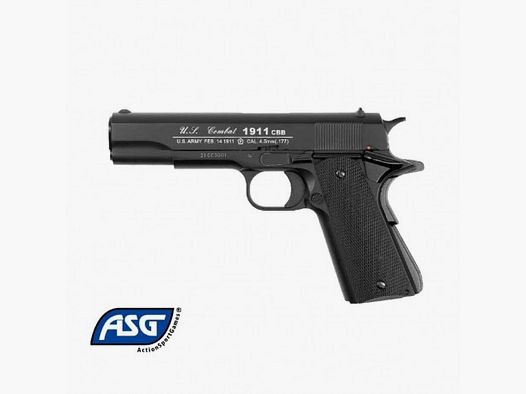 Pistola ASG 1911 US-COMBAT - Blow Back 4,5 mm Co2 Bbs Acero