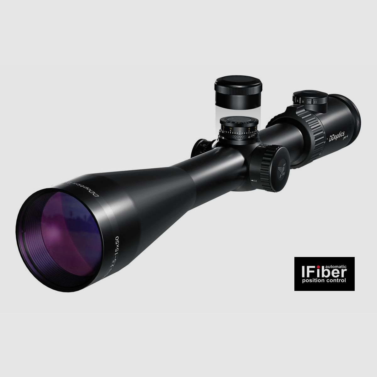 DDoptics 442511134.1 riflescope Nighteagle V6 2.5-15x50 Gen3 NFX MRAD A4N iFiber