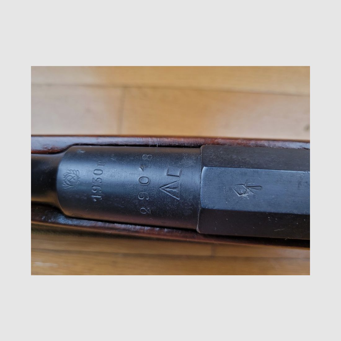 Mosin Nagant 1891/30 Geweer – Kwaliteit voor de oorlog – Izhevsk 1930 – Achtkantige behuizing – Riempje en bajonet – Uitstekende staat of de liefdebelofte van Sergei en Tatiana!, afbeelding 19 van 22