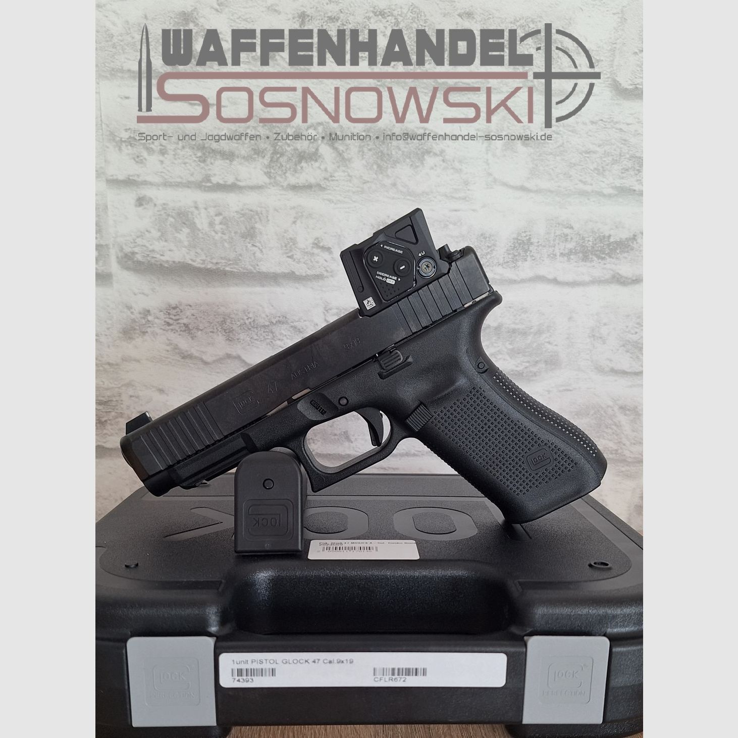 Pistola Glock 47 MOS/FS A-Cut™ Combo 9mm Luger