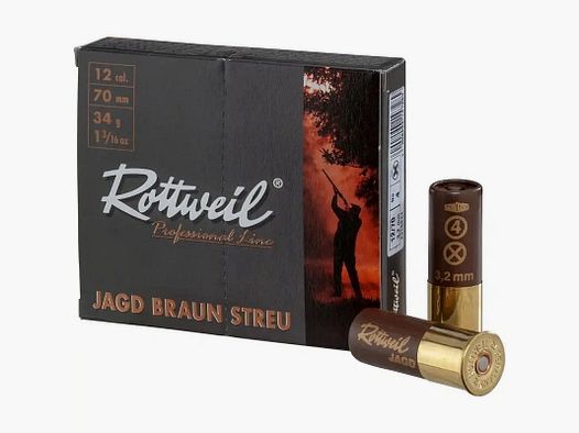 Rottweil Jagd Streu Plastik 12/70 3,2mm - 10 Stk.