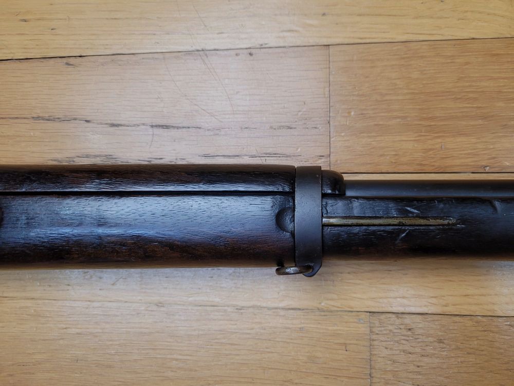 Sehr schönes japanisches Gewehr Arisaka Typ 38 – Originalkaliber 6,5×50 – Arsenal Nagoya 1939 – Thailand-Bestellung von 1940 – Originalbrünierung zu 99% – Mechanik und Lauf sehr gut – Schöne Markierungen – Bajonettanschluss – TBE ++, Bild 8 von 33