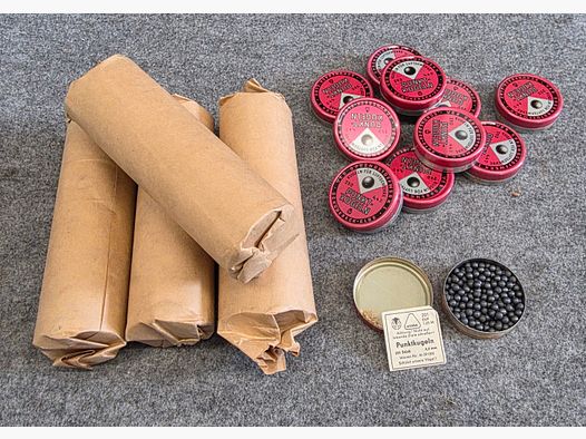 Uit oude voorraad VEB Schönebeck puntkogels ronde kogels 4,4mm voor Model 310 / 49a en Anschütz 275 / 276 stukprijs