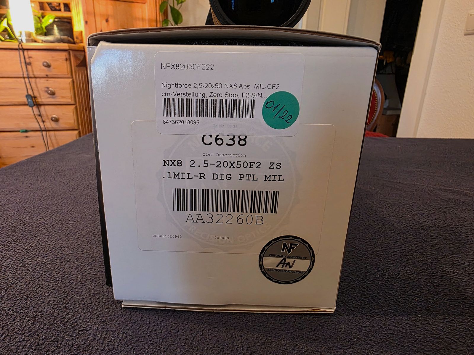 Nightforce NX8 2,5-20x50 F2, immagine 8 di 8