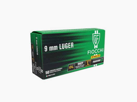 Amunicja Fiocchi 9mm Luger RNCP 124gr