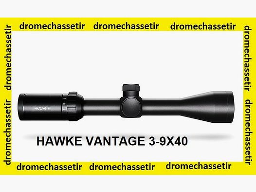 Lunette Hawke Vantage 3-9×40, reticule duplex 30-30, noir