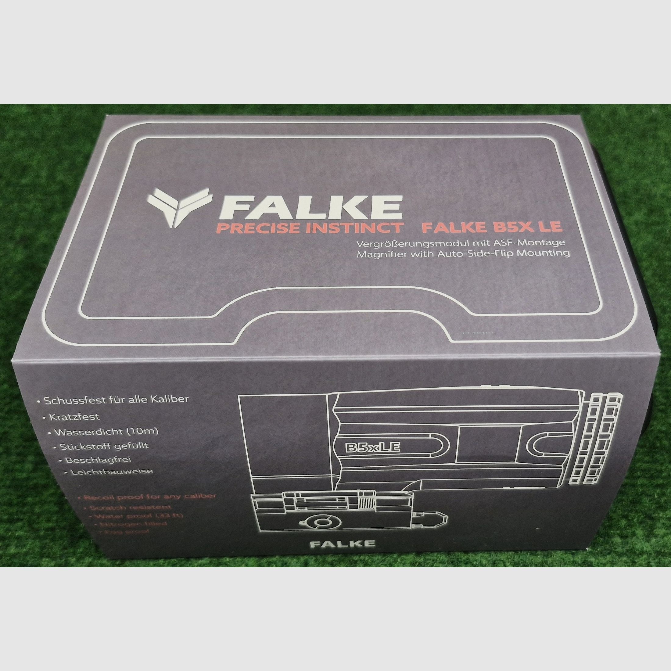 Falke B5X LE Magnifier avec montage Picatinny/Weaver, pratiquement NEUF