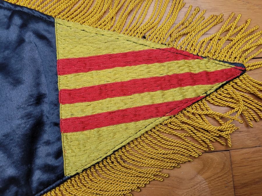 Zeer zeldzame Commando P22 Vlag – Loyalistische Vietnamese Eenheid – Indochina – Circa 1951 1954 -Top kwaliteit – TBE, afbeelding 9 van 12