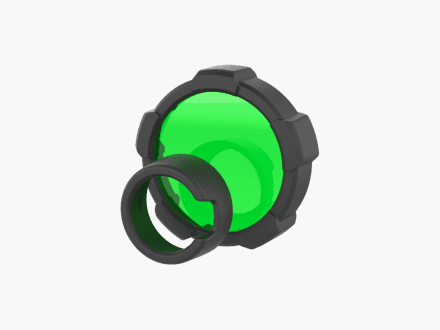 Filtro de color Ledlenser verde de 85,5 mm para la MT18