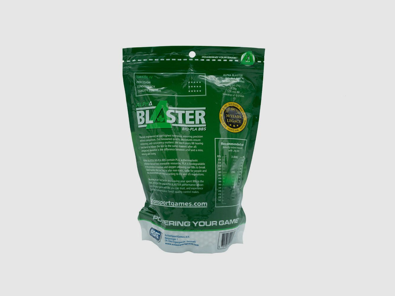 ASG Alpha Blaster Bolsa de 1KG 6mm BB / 0,28 g / BIO, imagen 2 de 2