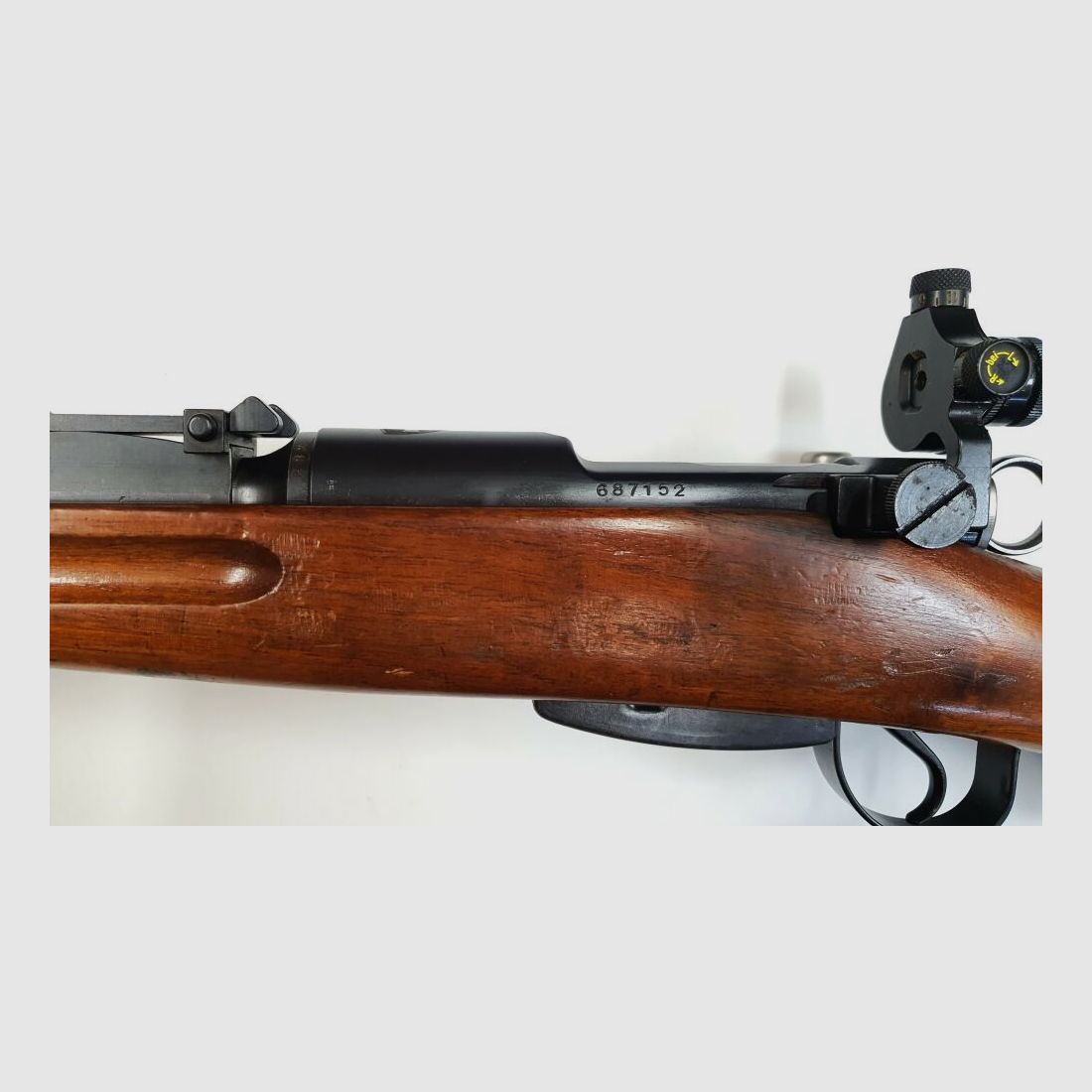 Fabryka broni Bern karabina powtarzalna Fabryka broni Bern Szwajcarski K31 Kaliber 7,5x55 szwajcarski całkowicie zgodny z numerami + diopter