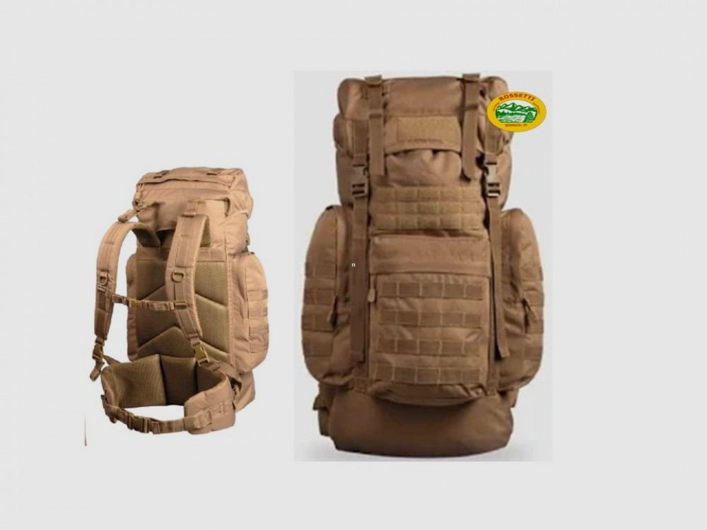 MILSPEC Rucksack groß German Camp Gen.II 65 Liter Dunkel Coyote