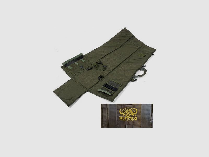 Buffalo River Tactical Drag Bag - Sniper Schiematte/Futteral OLIV